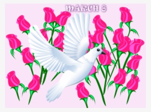 International Women's Day Geography Clipart 8 March - Postcards (package Of 8) #2693681