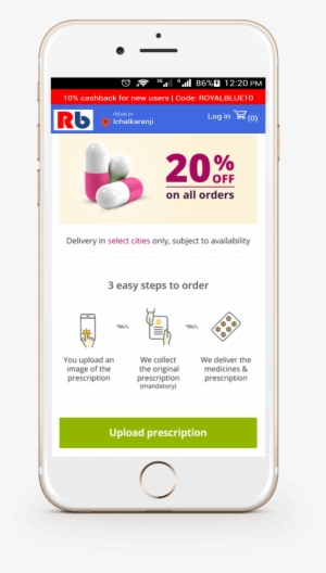 Delivery Within 4 To 12 Hours * - Medlife App #2697013