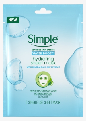 Simple Water Boost Hydrating Sheet Mask - Simple Water Boost Hydrating Gel Cream 50ml #2697015