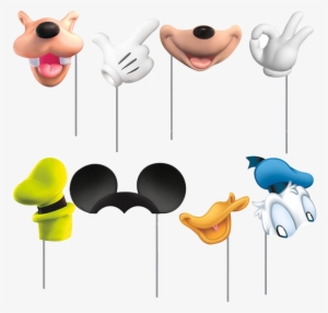 Mickey Mouse Party Photo Props - Mickey Clubhouse Photo Booth Props #2697929