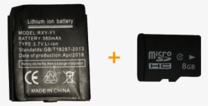 380mah Battery 8gb Memory Card - Rxy Y1 Smart Watch Battery Y1 #2699423