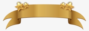 Golden Clipart Title Banner - Gold Banner Ribbon Png #271238
