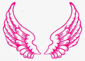 Small - Pink Angel Wings Clip Art #271239