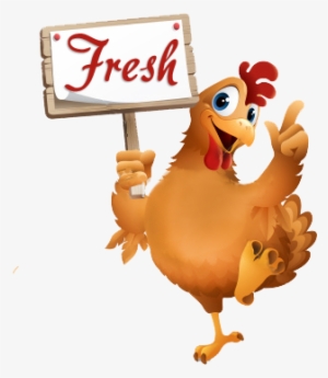Fresh Chicken Png - Chicken Holding A Sign Clipart #271540