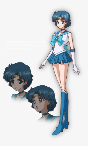 Clip Free More Character Art From The New Sailor - Sailor Moon Crystal Sailor Mercury #271939