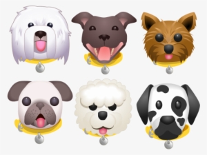 Several Of The New Dog Emoji Icons - German Shepherd Face Emoji #271965