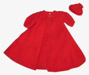 Vintage Barbie Red Flare Coat And Hat - Polarn O. Pyret #272032