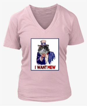 I Want Mew Uncle Sam V-neck - Dragon Rider T Shirt #272232