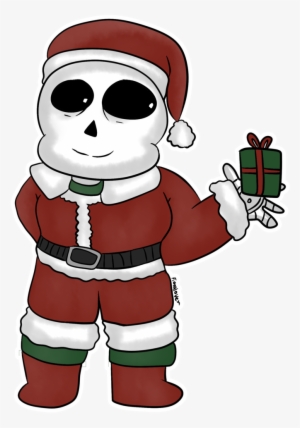 Clip Art Free Library Sans Wishes Merry Gift By Torivic - Sans Undertale Christmas #272272