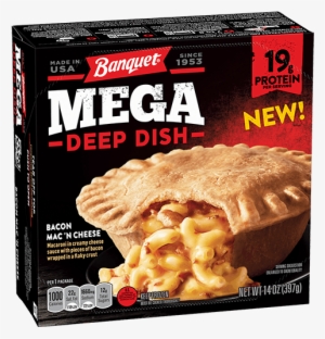 Deep Dish Bacon Mac 'n Cheese - Banquet Mega Bowls Country Fried Chicken #272608 Deep Dish Bacon Mac 'n Cheese - Banquet Mega Bowls Country Fried Chicken #272608