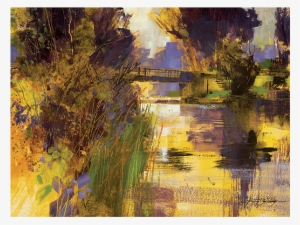 "bridge And Glowing Light" Canvas By Chris Forsey - Canvas #272858