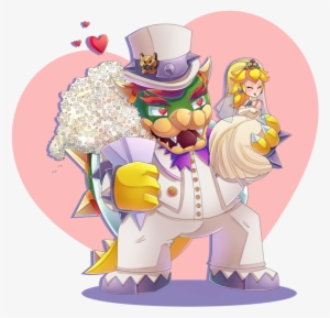 Jpg Library And Peach Wedding Day Speedpaint By Cuteytcat - Princess Peach And Bowser Wedding #273519
