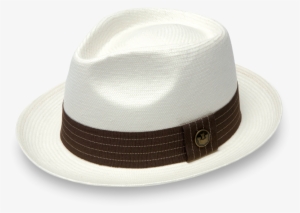 Snare White Straw Fedora Hat - Fedora #273523