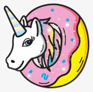 Picture Transparent Doughnut Drawing Unicorn - Donut Unicorn Png #274037