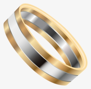 Gold Silver Wedding Ring Png Clip Art Image - Png Clip Art Wedding Rings #274110