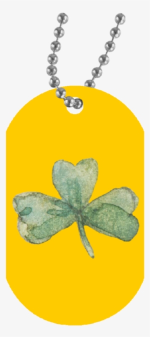 Watercolor Clover White Tag Necklace - Batman Punching Trump Necklace #274614