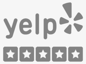 Yelp Logo 5 Stars Wide Black Left - Yelp #275951