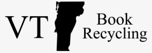 Vt Book Recycling We Buy Used Books Image Black And - Vermont Skier Sticker #276065