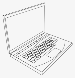 Laptop Drawing Line Art Download Computer Monitors - Laptop Line Art #276098
