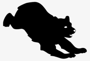 Polar Bear Silhouette Png - Clip Art Running Bear #276161
