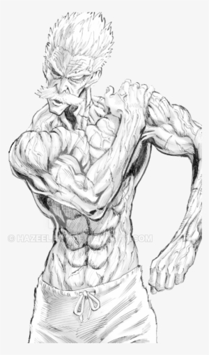 Clipart Royalty Free Library Bang One Punch Man By - Coup Dessin Musclé #277069