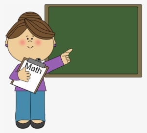 Svg Royalty Free Female Math - Math Teacher Clip Art #277232