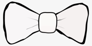 Small - White Bow Tie Vector #277258