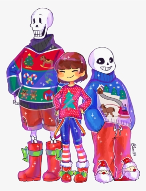 Embedded Image Permalink / Undertale Christmas Sans - Undertale Christmas Art #277640