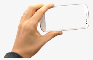 Hand Holding Smartphone Landscape - Micromax Canvas Blaze 4g Plus Q414 #277643