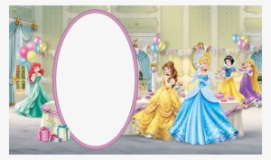 Clip Black And White Download Kids Frame With Disney - Disney Princesses Frame #277685