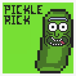 Pickle Rick - Rick And Morty Pixel Art Pickle Rick - Free Transparent ...