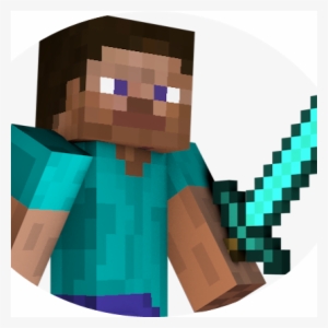 Minecraft Steve With Diamond Sword #277847