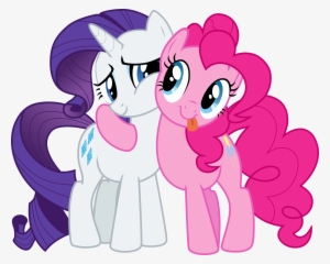 Two Are Best Ponies , - My Little Pony Rarity And Pinkie Pie #278599