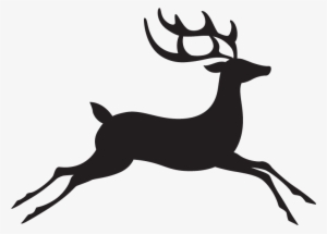 Reindeer Silhouette Png - White Reindeer Png #278667