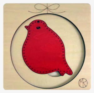 White Snowflake & Red Robin White Snowflake & Red Robin - Embroidery #278824