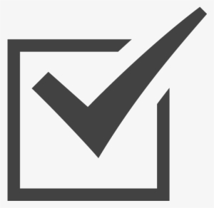 Checkbox Large Dark - Tick In Box Icon Png #279100