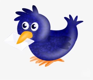 Carrier Pigeon, Homer, Pigeon, Bird, Envelope, Twitter - Burung Dara Biru Vektor #279459