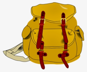 Backpack Brown Sack Bag Hiking Backpacking - Backpack Illustration #279509