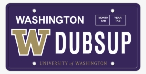 Husky License Plates - University Of Washington Nylon Sport Wallet #279966