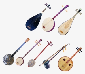 Traditional Japanese Musical Instruments Erhu Ruan #2700642