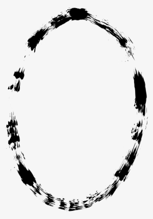 6 Grunge Oval Frame - Clip Art #2700668