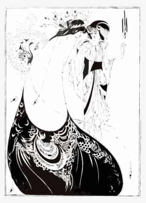 Aubrey Beardsley Clipart The Peacock Skirt Salome United - Aubrey Beardsley #2700760