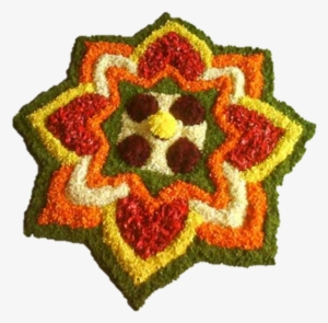 Pookolam Design-2 - Simple Pookalam Designs For Home #2702493