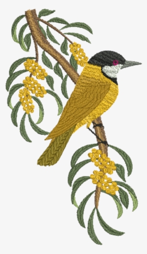 Golden Whistler - 3 - 99 - Machine Embroidery Design #2703598