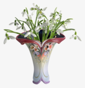 Vases Fleuries - Snowdrops On A White Background #2703735