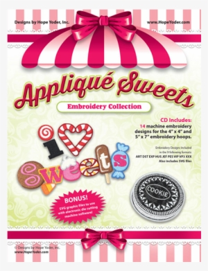 Applique Sweets Embroidery Design Collection Cd - 125 Procent #2703801