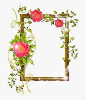 Shining Transparent With Flowers - Windows Flower Photo Frame #2703802