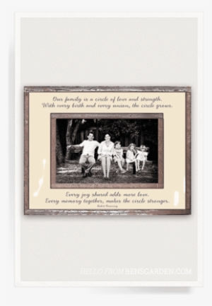 Our Family Is A Circle Copper & Glass Photo Frame - Ben's Garden 'our Family Is A Circle' #2703958