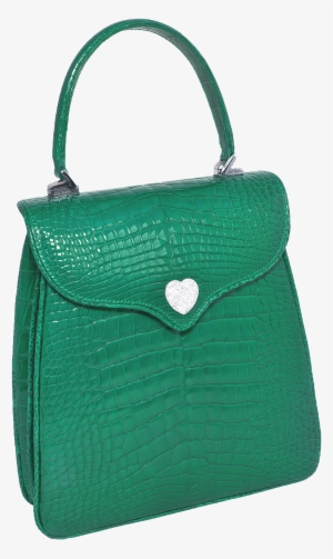 Princess Diana Diamond Heart Green Alligator - Princess Diana Handbag Lana Marks Png #2704676