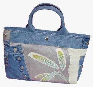 Pine And Bamboo Leaf Tote Bag - Jeans Bag Png #2704945
